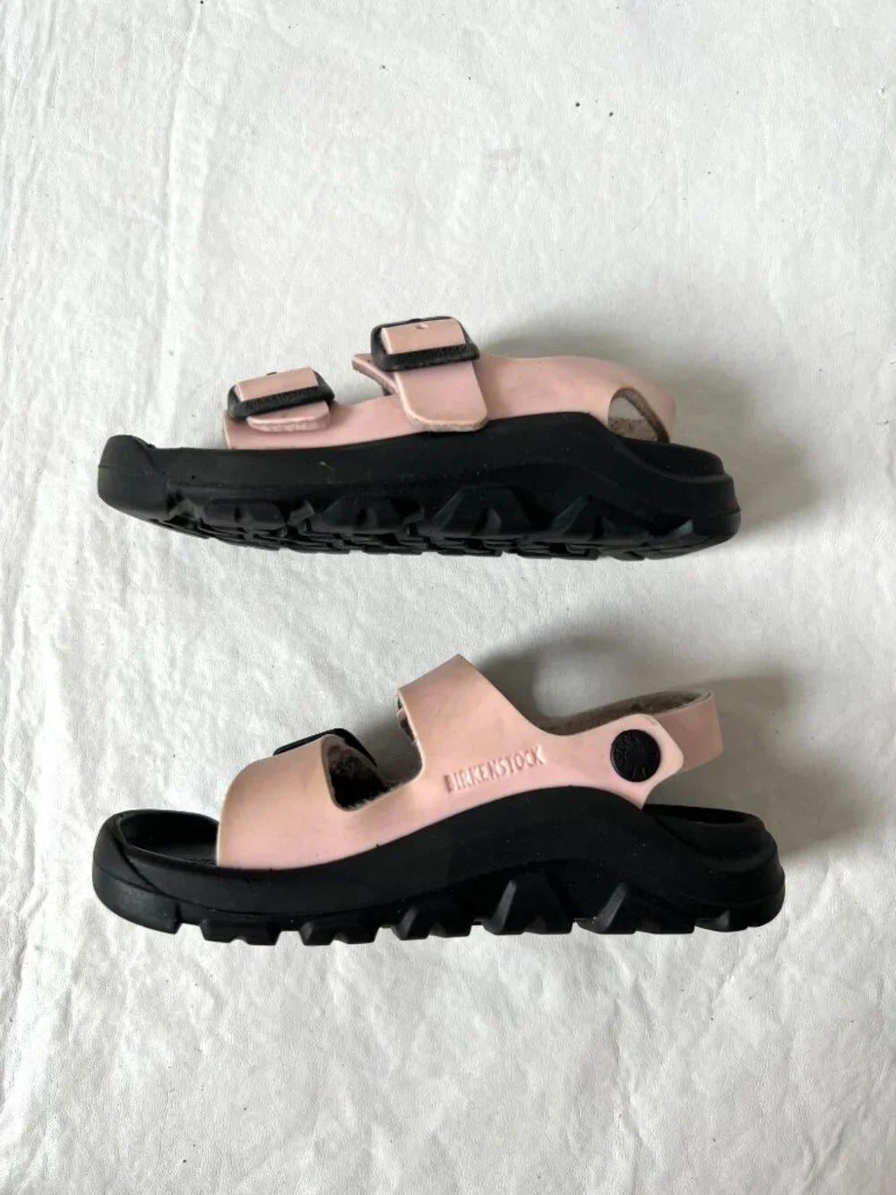 Birkenstock sandals Mogami Kids EU 25 size 7 pink black sport sole ankle strap
